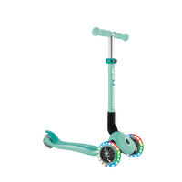 KINDERSCOOTER JUNIOR FOLDABLE LIGHTS  - Mintgrün, Basics, Kunststoff (56/28.6/68cm) - GLOBBER