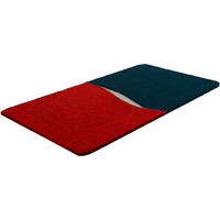 BADEMATTE Rot 70/120 cm  - Rot, Basics, Kunststoff/Textil (70/120cm) - Grund