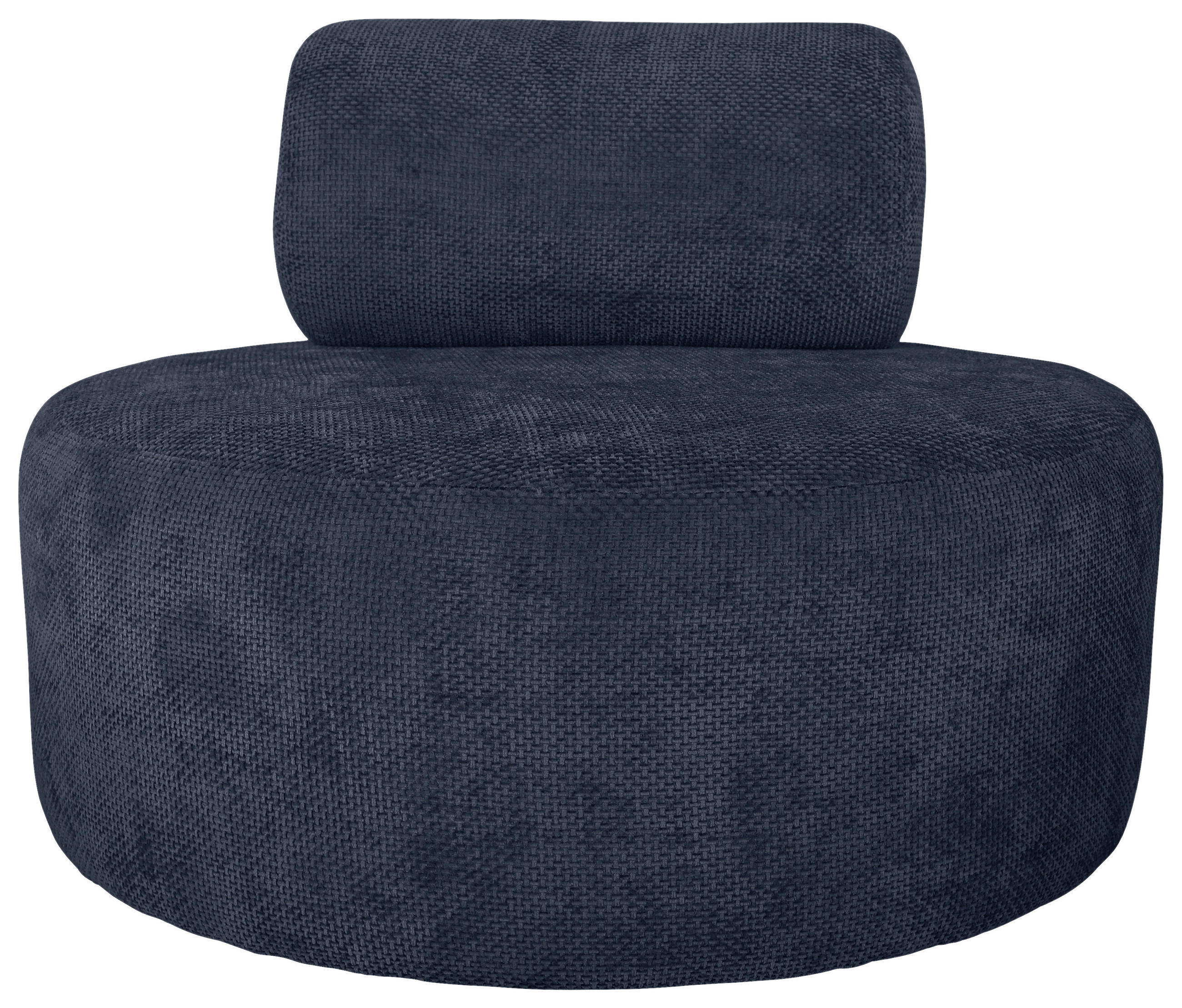 SESSEL in Struktur Dunkelblau  - Schwarz/Dunkelblau, Basics, Textil/Metall (88/70/88cm) - Livetastic