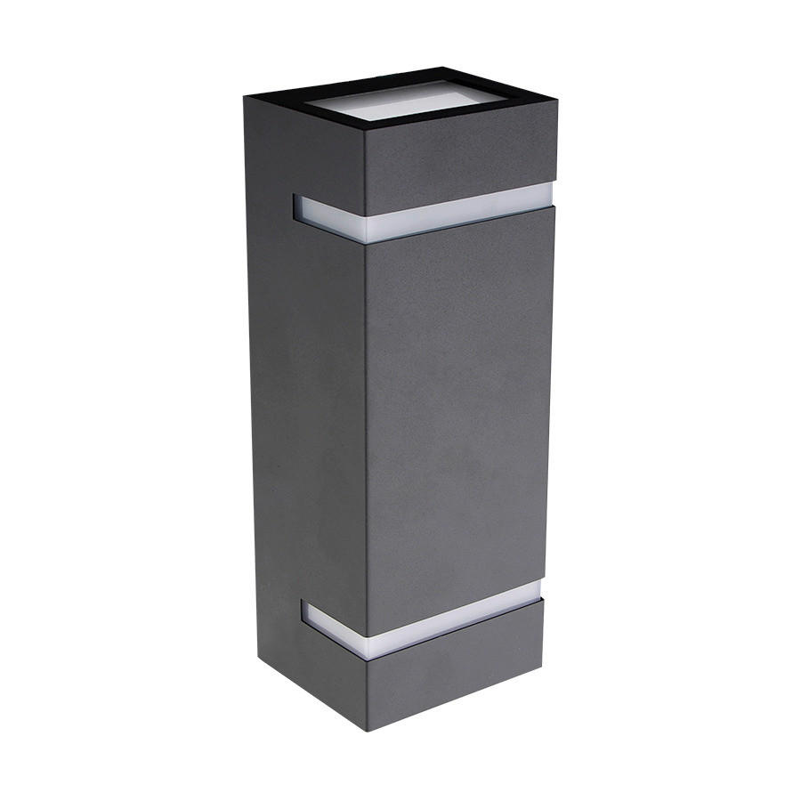 APLICĂ DE EXTERIOR - gri închis/opal, Basics, plastic/metal (7.5/23.8/9.5cm)