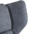 OHRENSESSEL Flachgewebe Dunkelgrau  - Dunkelgrau/Schwarz, KONVENTIONELL, Textil/Metall (75/111/83cm) - Carryhome