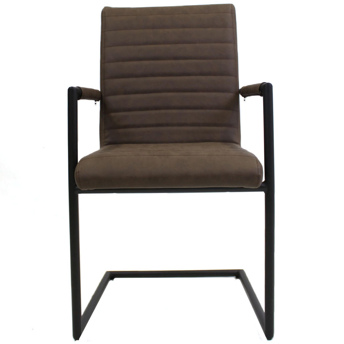 SADA STOLIČIEK S PODRÚČKAMI 2 kus - hnedá/svetlohnedá, Lifestyle, kov/textil (54/97/57cm) - MID.YOU
