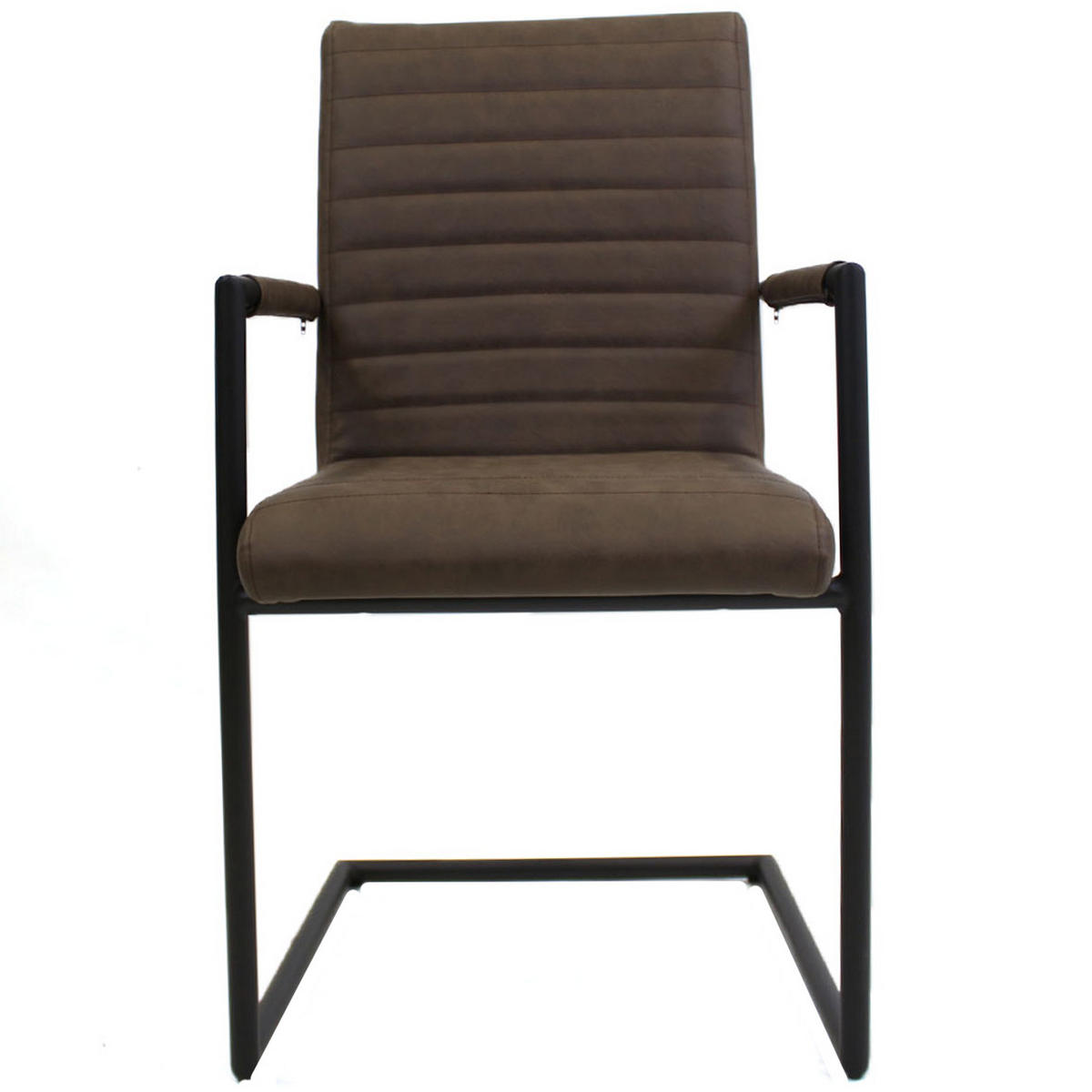 ARMLEHNSTUHL-SET 2 Stück  in Lederlook  - Taupe/Hellbraun, LIFESTYLE, Kunststoff/Textil (54/97/57cm) - MID.YOU