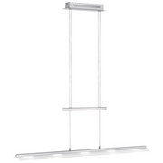 LED-HÄNGELEUCHTE - Nickelfarben, Design, Metall (100/12/180cm)