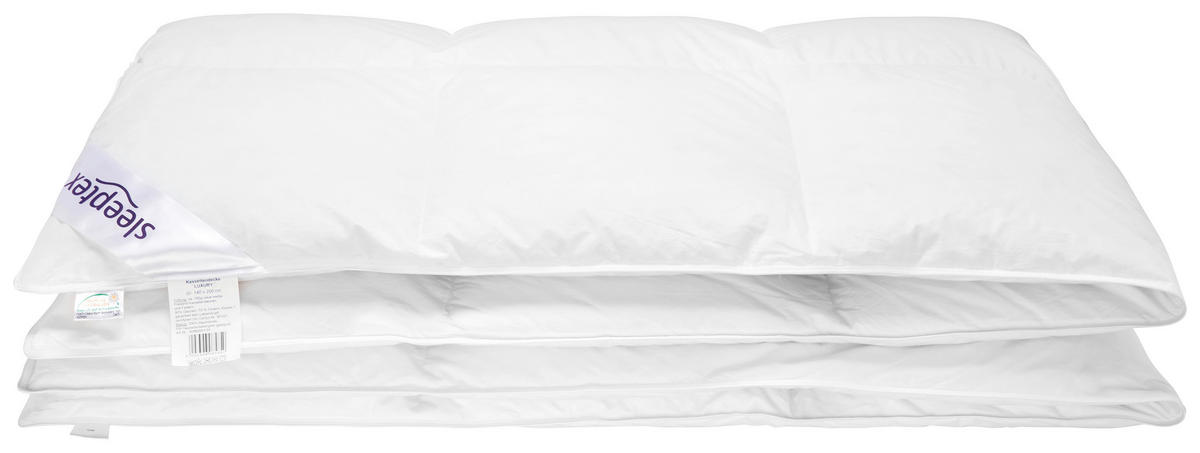GANZJAHRESDECKE 140/200 cm  - Weiß, Natur, Textil (140/200cm) - Sleeptex