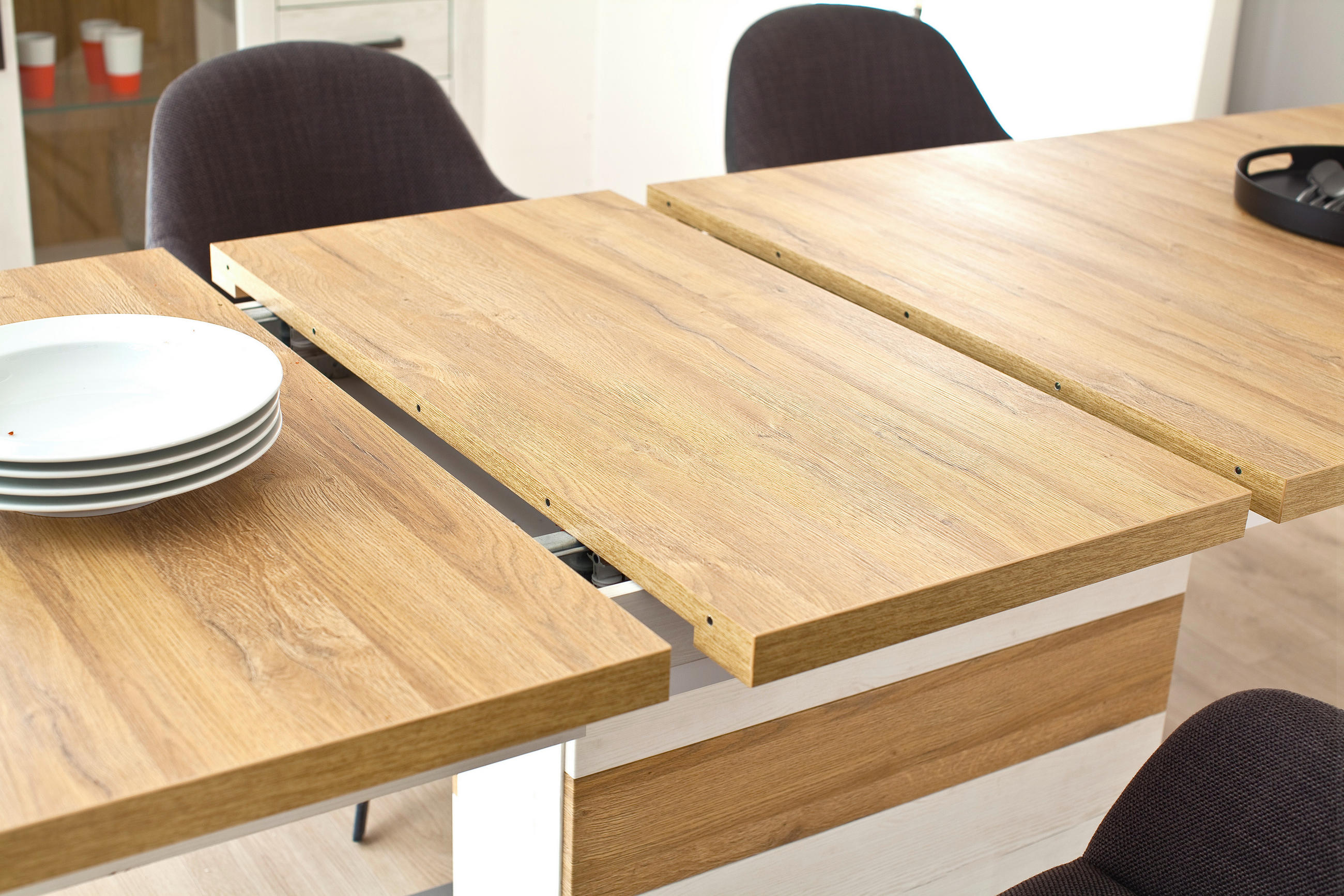 ESSTISCH in Holzwerkstoff 180-280/100/77 cm  - Eichefarben/Pinienfarben, Design, Holzwerkstoff (180-280/100/77cm) - MID.YOU