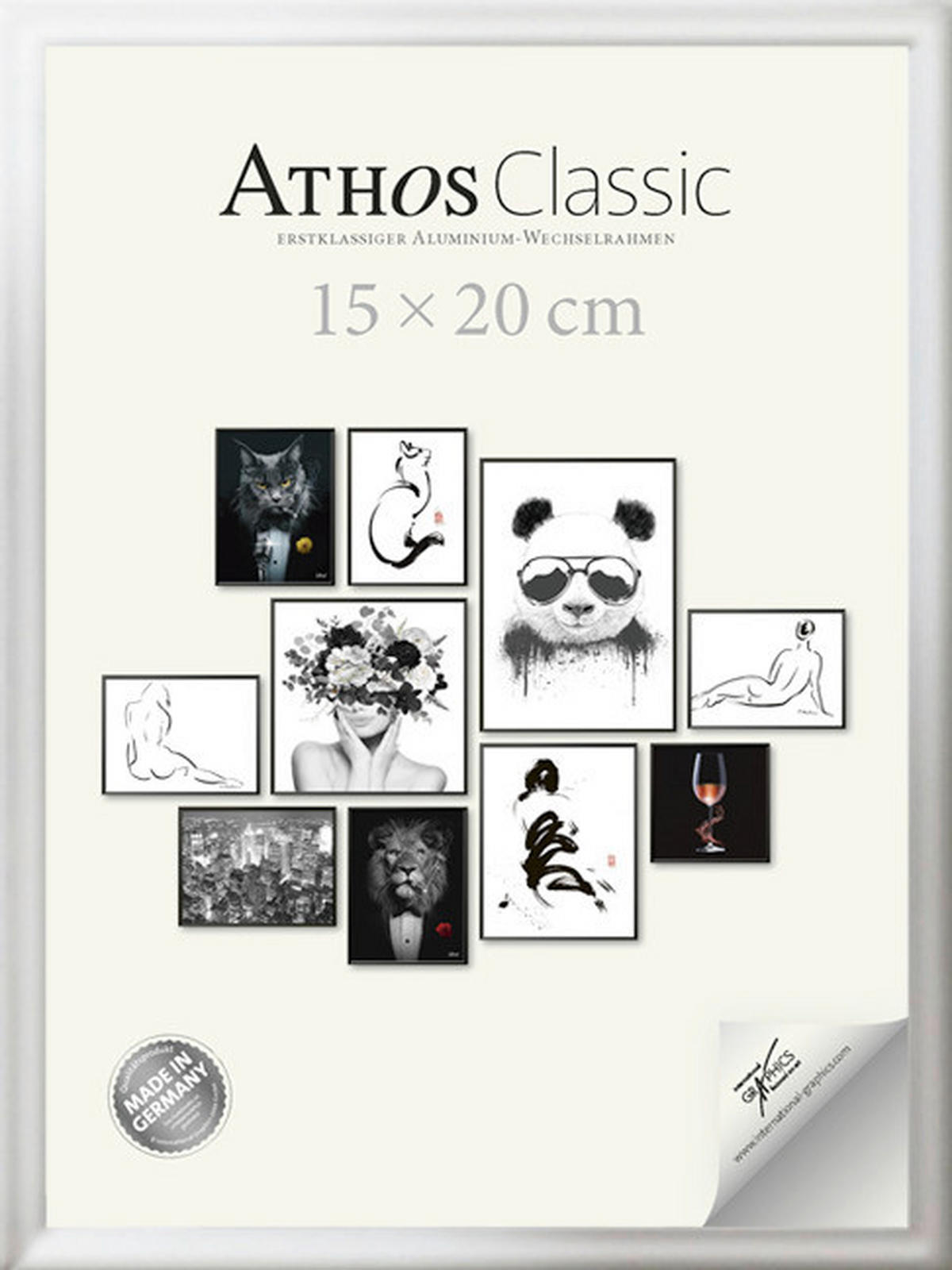BILDERRAHMEN - Chromfarben, Basics, Papier/Holzwerkstoff (15/20/1,8cm)