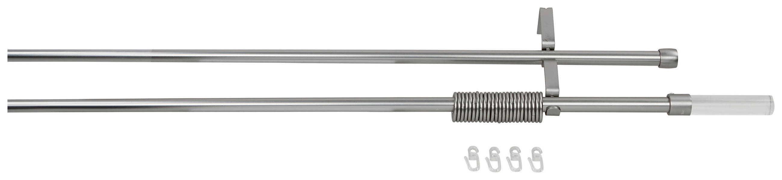 Rundstangengarnitur 2-lfg Anja Silber/metall  L: 240 Cm