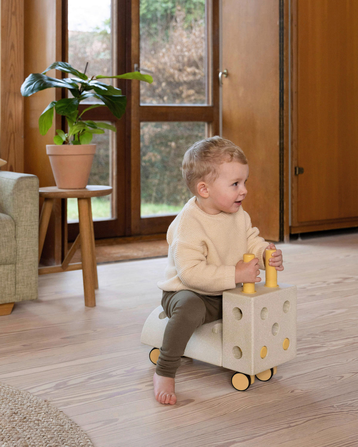 KONSTRUKCIJSKA IGRAČKA  MODU Sand Grey / Honey Yellow  - boje meda/boje pijeska, Basics, plastika (51/21/31cm) - MODU