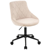 JUGENDDREHSTUHL - Beige/Schwarz, Konventionell, Kunststoff/Textil (55/78-90/56cm) - Carryhome