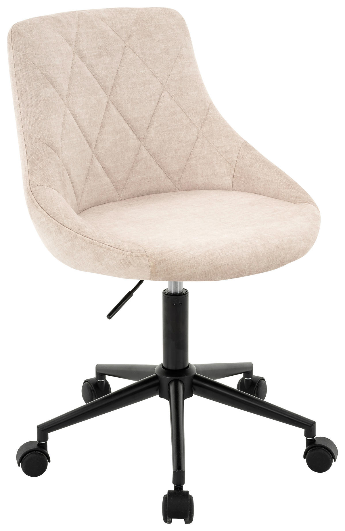 JUGENDDREHSTUHL - Beige/Schwarz, Konventionell, Kunststoff/Textil (55/78-90/56cm) - Carryhome
