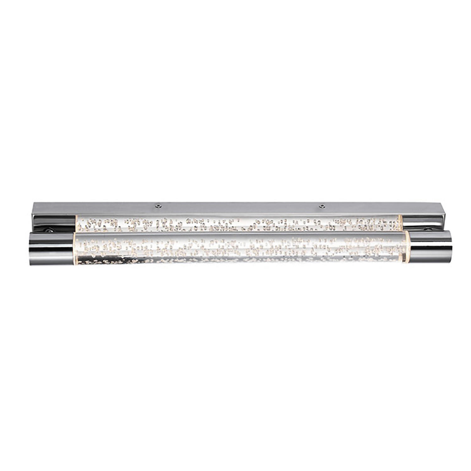 BADEZIMMER-WANDLEUCHTE 50/6/8 cm   - Chromfarben, Basics, Kunststoff/Metall (50/6/8cm)