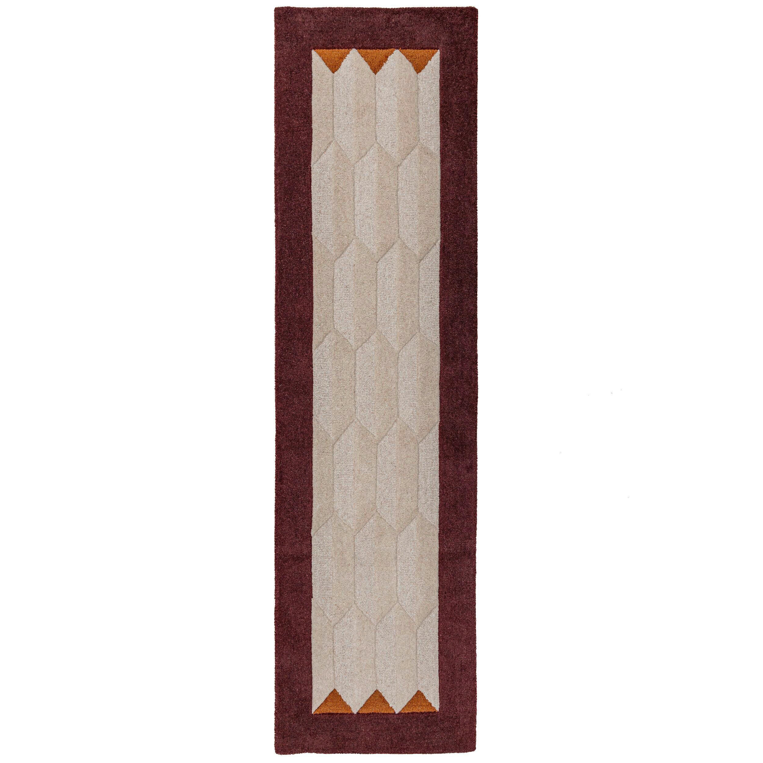LÄUFER 60/230 cm Apex Dunkelrot  - Dunkelrot, Basics, Textil (60/230cm) - Flair Rugs
