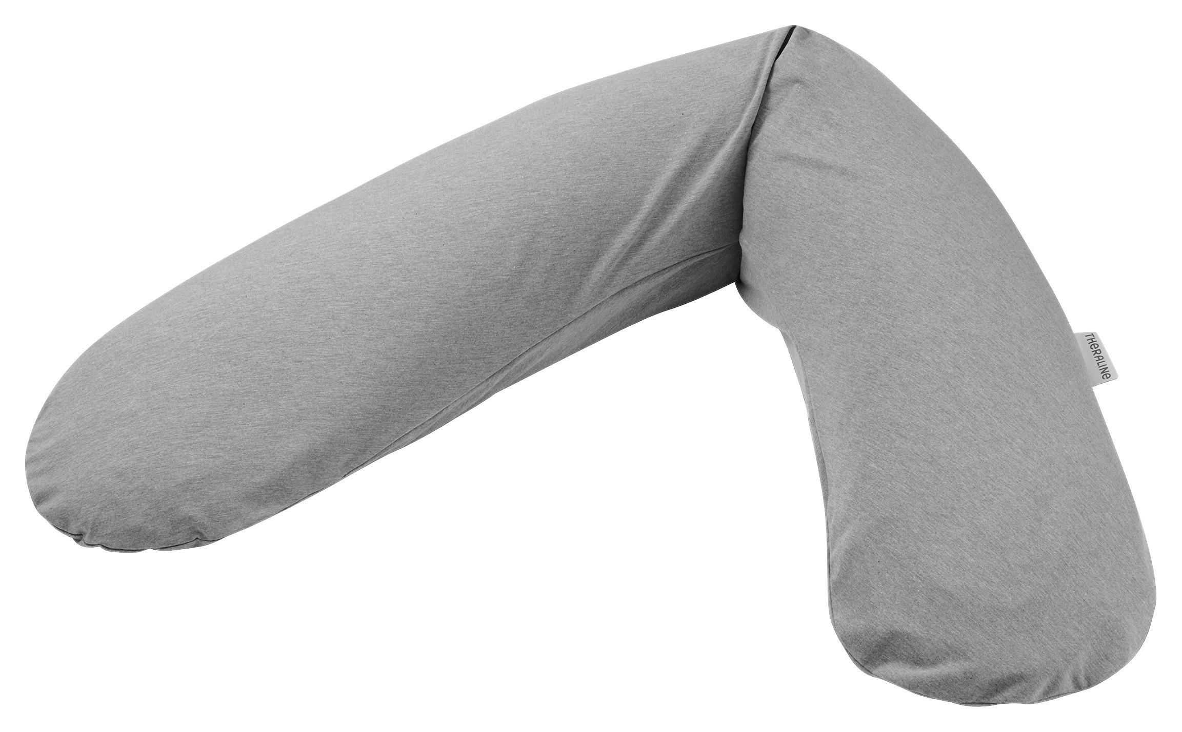 STILLKISSEN 190 cm   - Grau, Basics, Textil (190cm) - Theraline