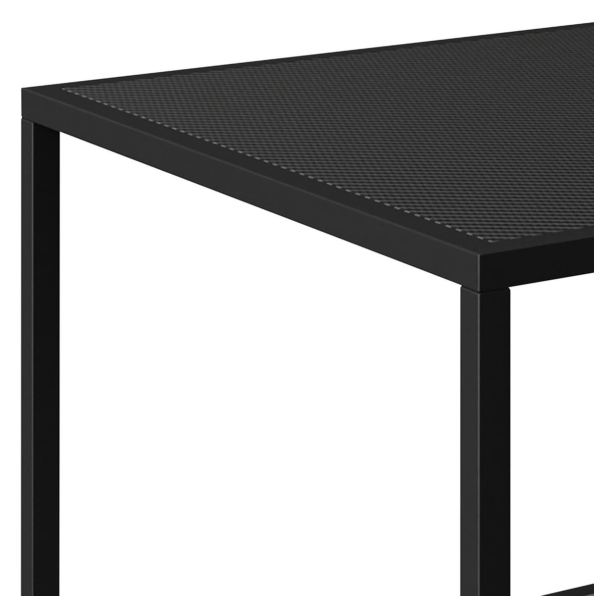 BEISTELLTISCH in Metall, Holzwerkstoff 45/45/48 cm  - Schwarz, MODERN, Holzwerkstoff/Metall (45/45/48cm) - Minecraft
