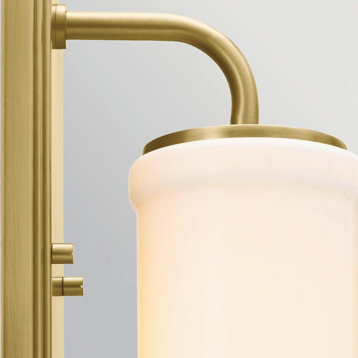 WANDLEUCHTE Kichler 30,5/12,7/15,9 cm  - Messingfarben, KONVENTIONELL, Glas/Metall (30,5/12,7/15,9cm) - Elstead Lighting