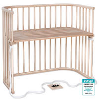 BEISTELLBETT BOXSPRING XXL  110/62/96,50 cm  - Naturfarben, Basics, Holz (110/62/96,50cm) - Babybay