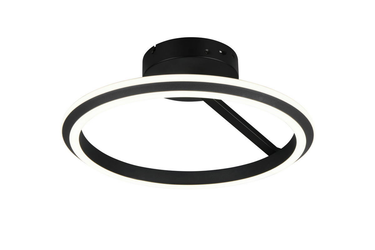 PLAFONIERĂ CU LED - negru, Basics, metal (45,0cm)
