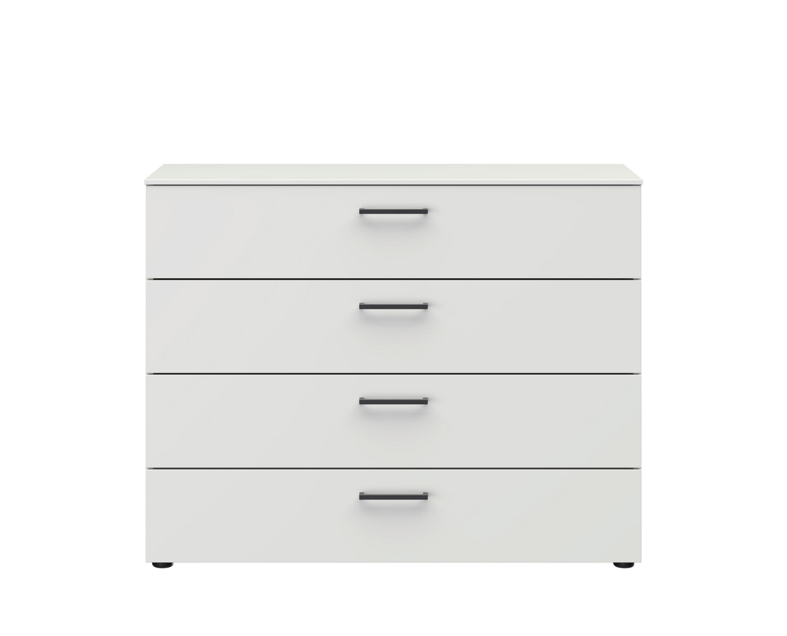 KOMMODE Primolar Garda  in 100/79/41 cm  - Schwarz/Weiß, Design, Holzwerkstoff/Kunststoff (100/79/41cm) - Xora