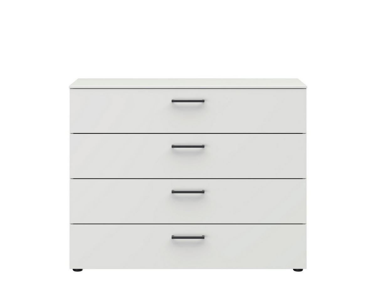 KOMMODE Primolar Garda  in 100/79/41 cm  - Schwarz/Weiß, Design, Holzwerkstoff/Kunststoff (100/79/41cm) - Xora