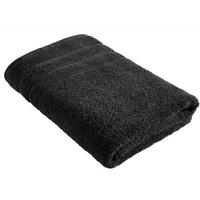 DUSCHTUCH 70/140 cm  - Schwarz, Basics, Textil (70/140cm) - Bio:Vio