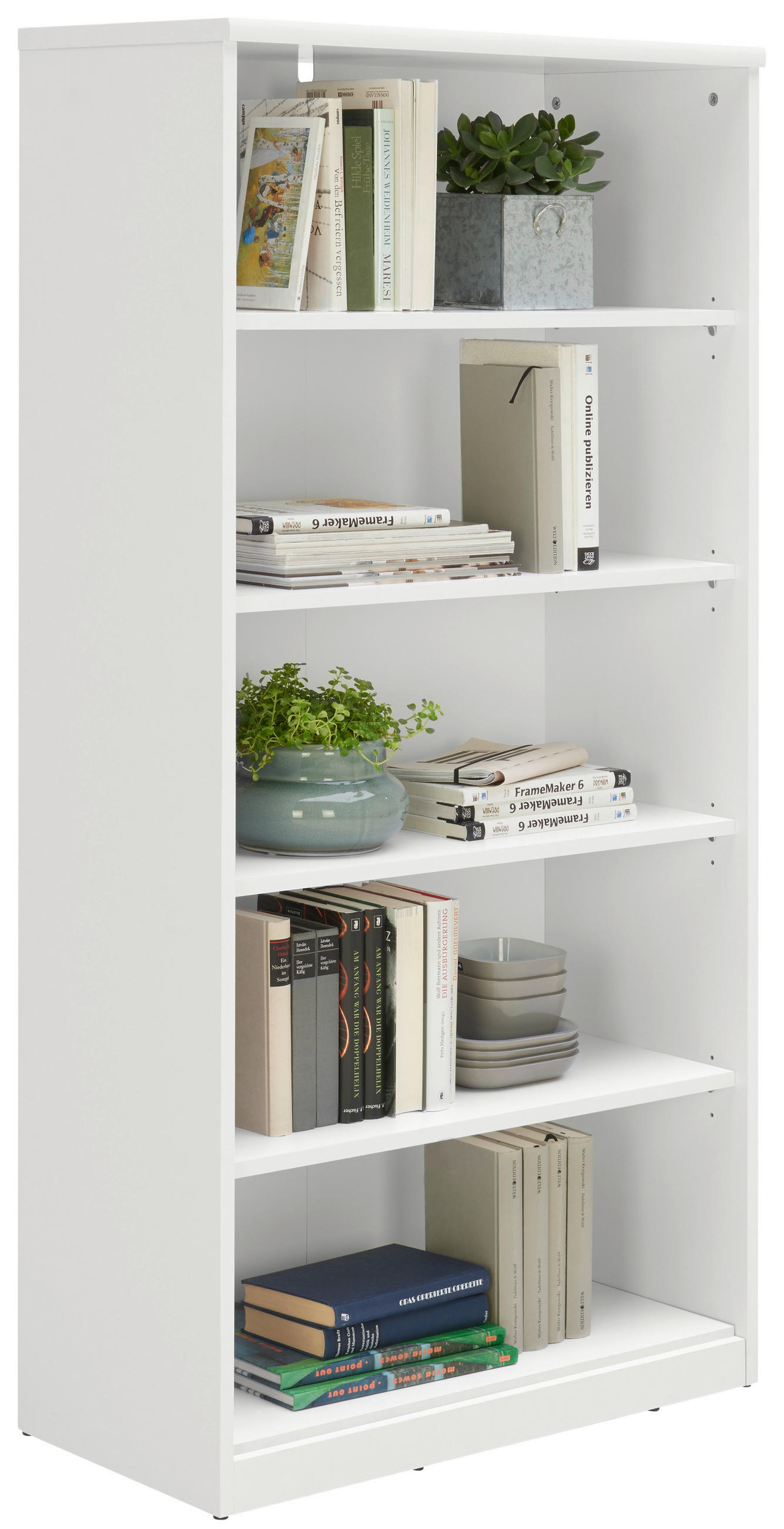 Xora REGÁL, bílá, 72/148/36 cm