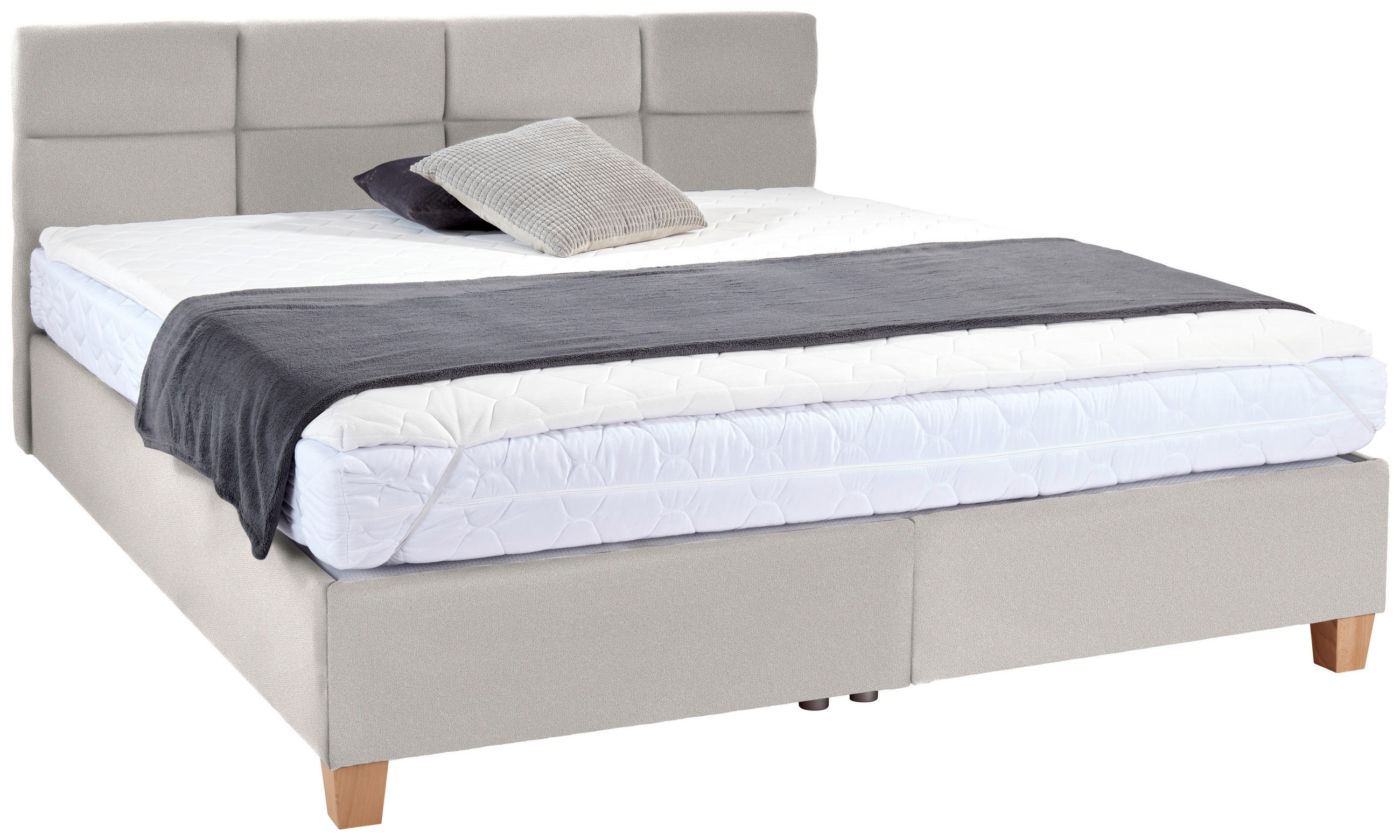 Polsterbett Mit Bettkasten 180x200 Bellagio Creme