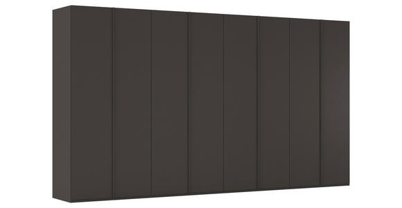 DREHTÜRENSCHRANK 400/223/61 cm,  in Graphitfarben, 8-türig  - Graphitfarben, Basics, Holzwerkstoff/Metall (400/223/61cm) - Novel