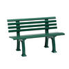 GARTENBANK 120/74/54 cm   - Grün, Basics, Kunststoff (120/74/54cm) - Modante