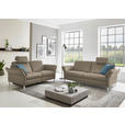2,5-SITZER in Leder Greige  - Greige/Alufarben, Design, Leder/Metall (164/82/99cm) - Dieter Knoll