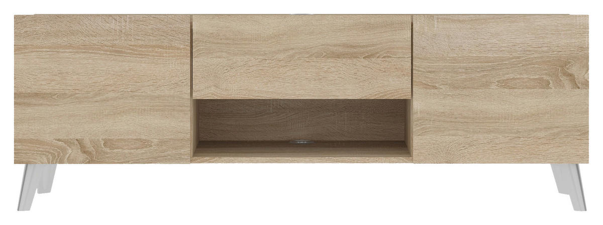 LOWBOARD  in 140/46,5/34,5 cm  - Sonoma Eiche, Design, Holzwerkstoff/Kunststoff (140/46,5/34,5cm) - MID.YOU