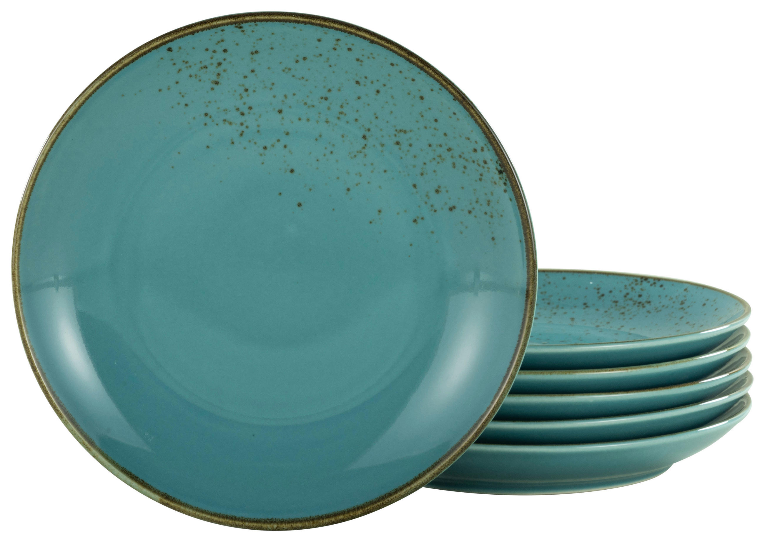 SPEISETELLERSET Türkis 27 cm  - Türkis, Trend, Keramik (27cm) - Creatable