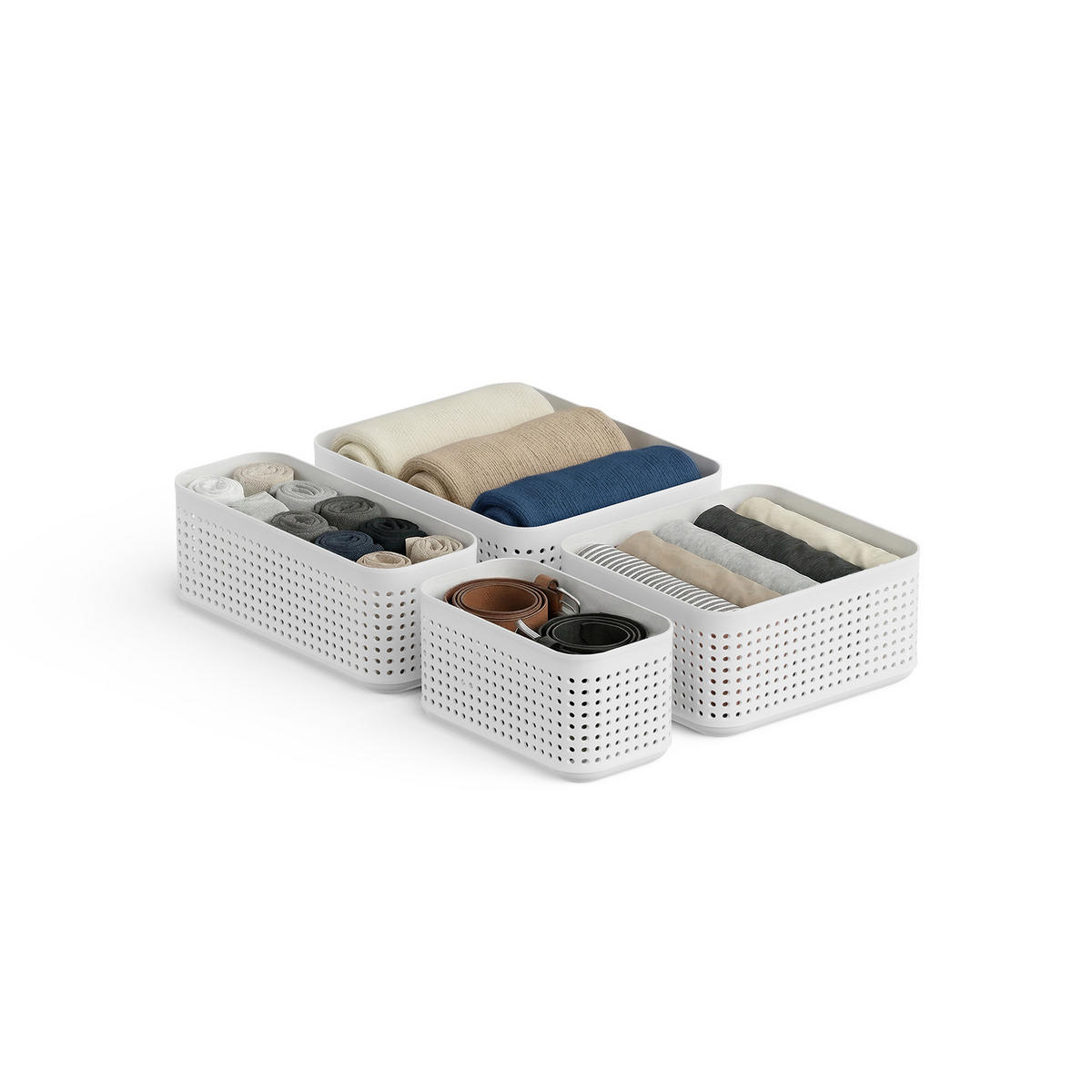 ORGANIZER     - Weiß, Basics, Kunststoff (10,3/10/18,9cm) - Rotho