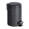 TRETEIMER LEMAN 3 L  - Schwarz, Basics, Kunststoff/Metall (17/25cm) - Wenko