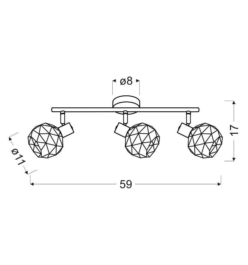 STRAHLER 11/59/17 cm   - Basics, Metall (11/59/17cm)