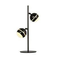 LED-TISCHLEUCHTE Biarritz 24/42/15 cm  - Schwarzchrom, Design, Kunststoff/Metall (24/42/15cm)