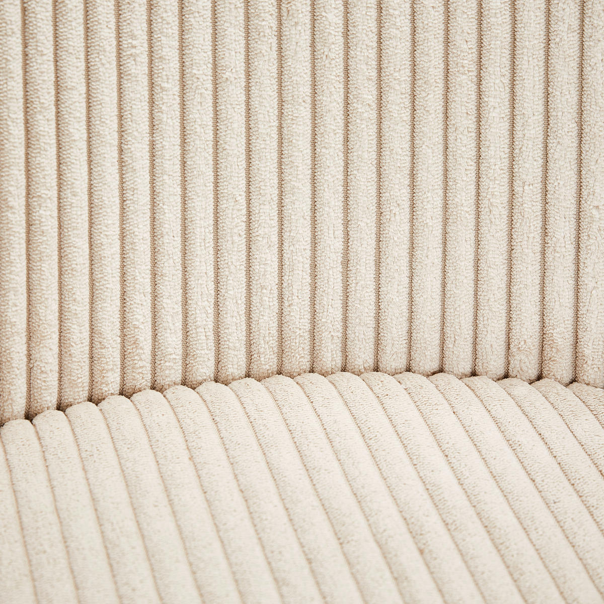 ARMLEHNSTUHL  in Eisen Cord  - Beige/Goldfarben, Design, Textil/Metall (53/78/61cm) - Ambia Home