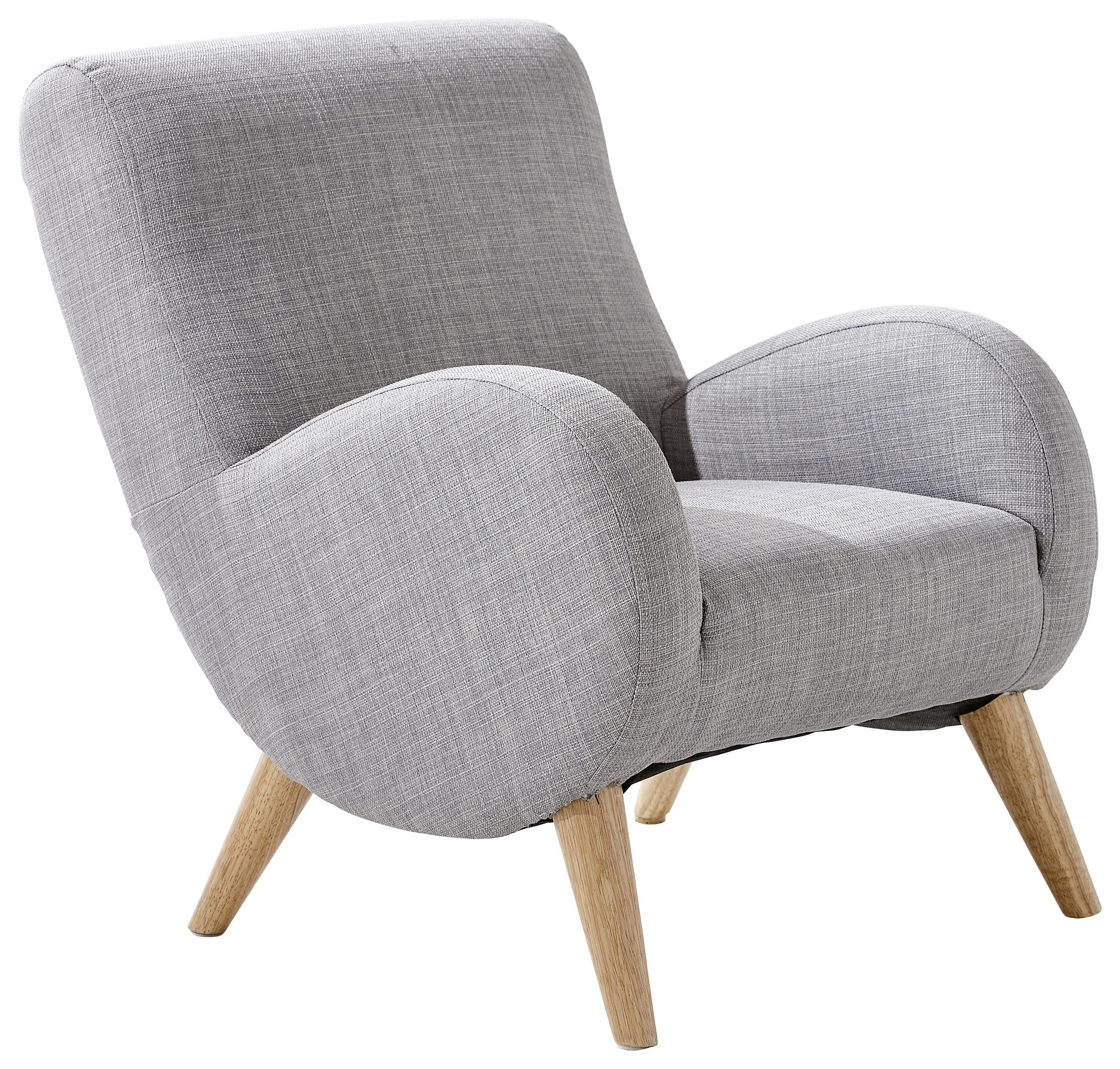 DETSKÉ KRESLO  - svetlosivá, Basics, textil (45/55,5/55,5cm) - Jimmylee