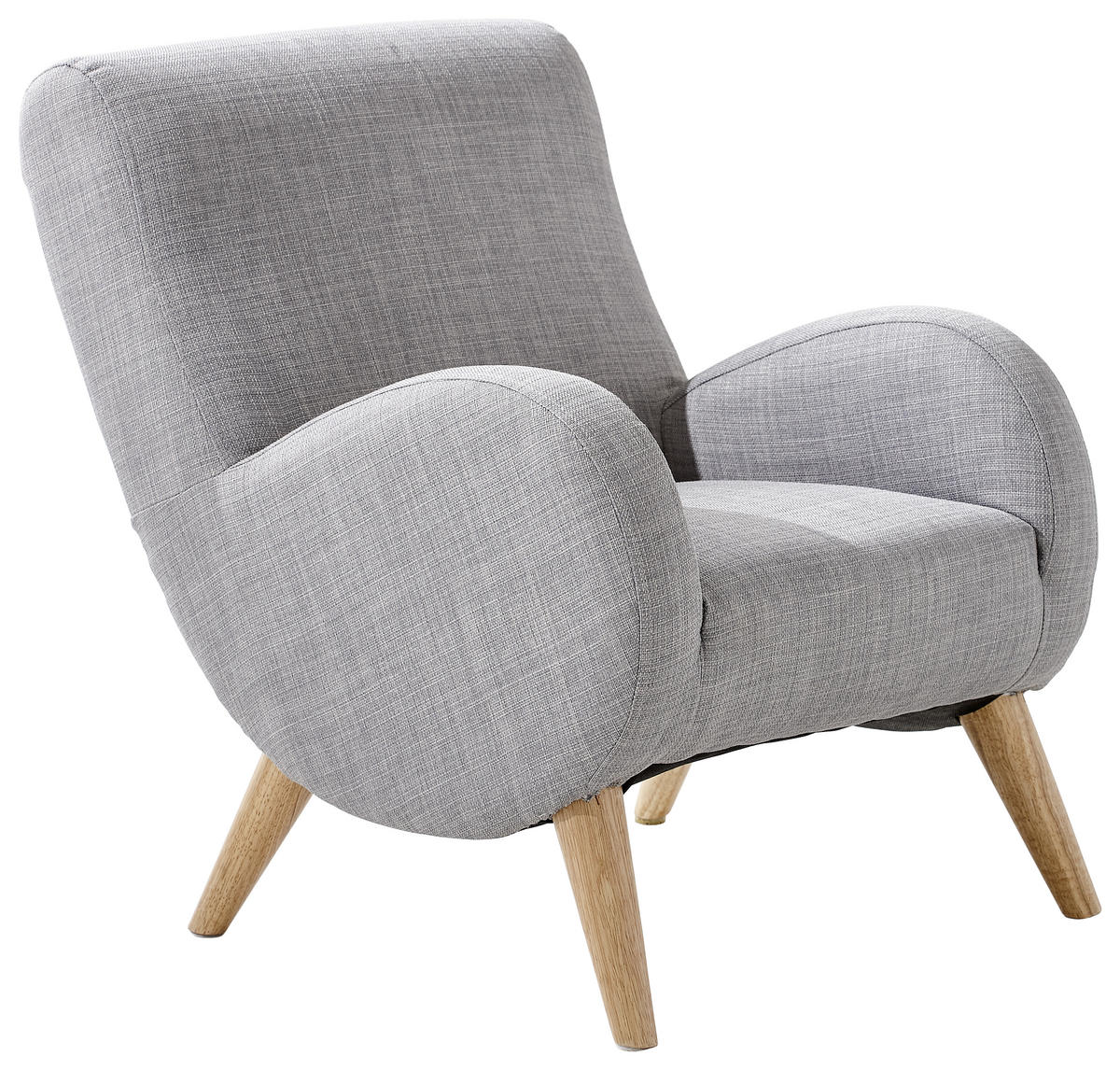 DETSKÉ KRESLO  - svetlosivá, Basics, textil (45/55,5/55,5cm) - Jimmylee
