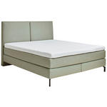 BOXSPRINGBETT 180/200 cm,  in Mintgrün, H3 + H4 = fest + sehr fest  - Mintgrün, KONVENTIONELL, Textil (180/200cm) - Dieter Knoll