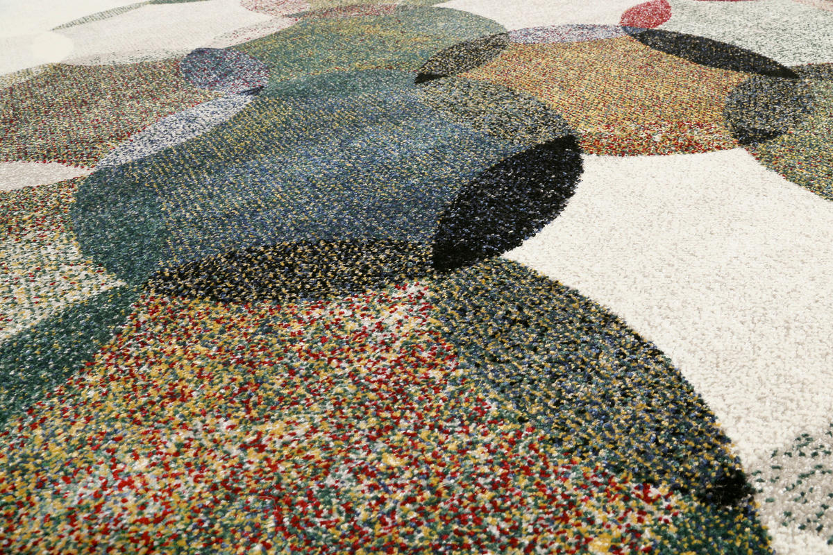 WEBTEPPICH 80/150 cm Modernina Grün, Multicolor, Dunkelgrün, Olivgrün  - Dunkelgrün/Multicolor, KONVENTIONELL, Textil (80/150cm) - Esprit