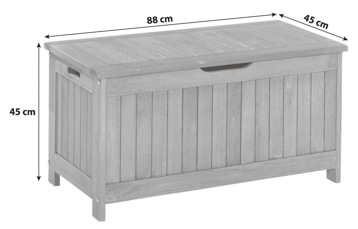 KISSENBOX 88/45/45 cm  - Naturfarben, ROMANTIK / LANDHAUS, Holz (88/45/45cm) - Gardenson