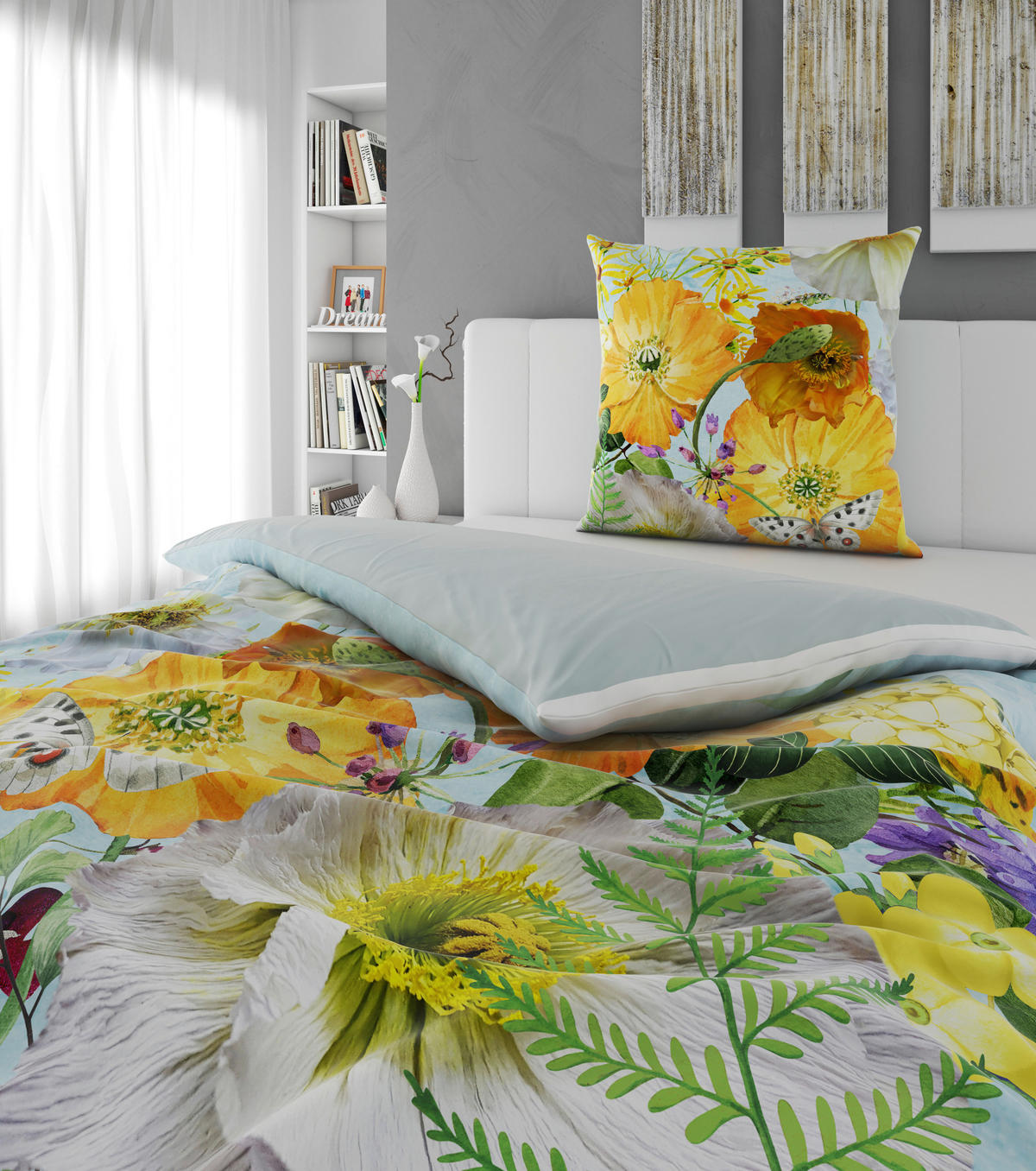 WENDEBETTWÄSCHE Satin 155/220 cm  - Multicolor, Design, Textil (155/220cm) - Esposa