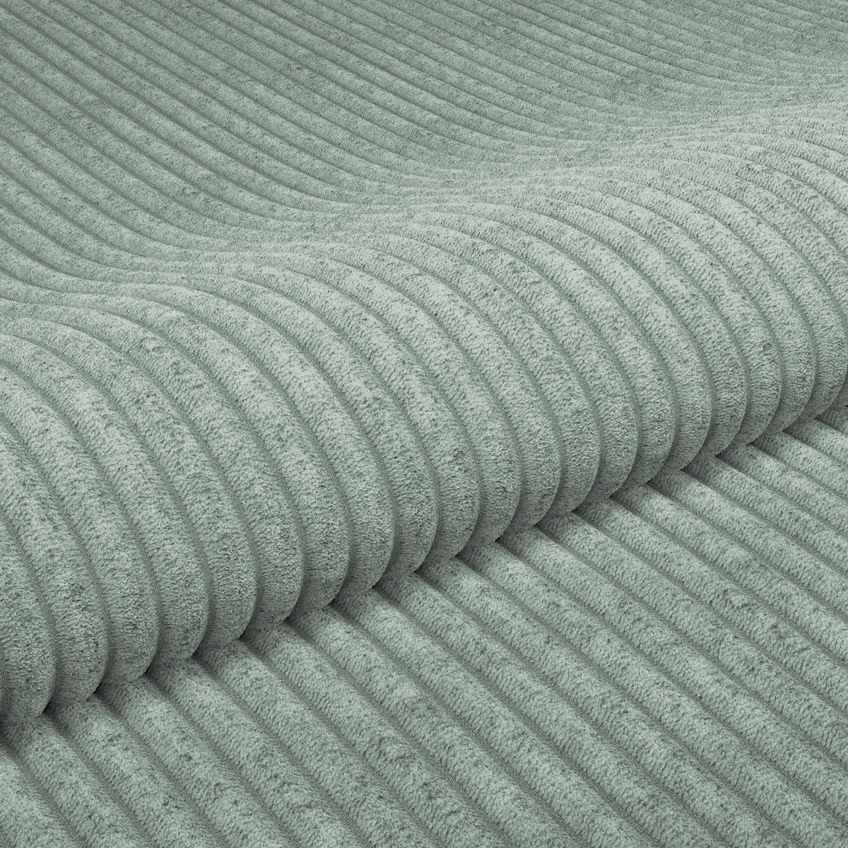 ECKSOFA Salbeigrün  - Salbeigrün, Trend, Textil (290/178cm) - P & B