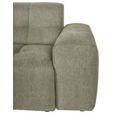 ECKSOFA Salbeigrün Webstoff  - Salbeigrün/Schwarz, KONVENTIONELL, Kunststoff/Textil (295/157cm) - Carryhome