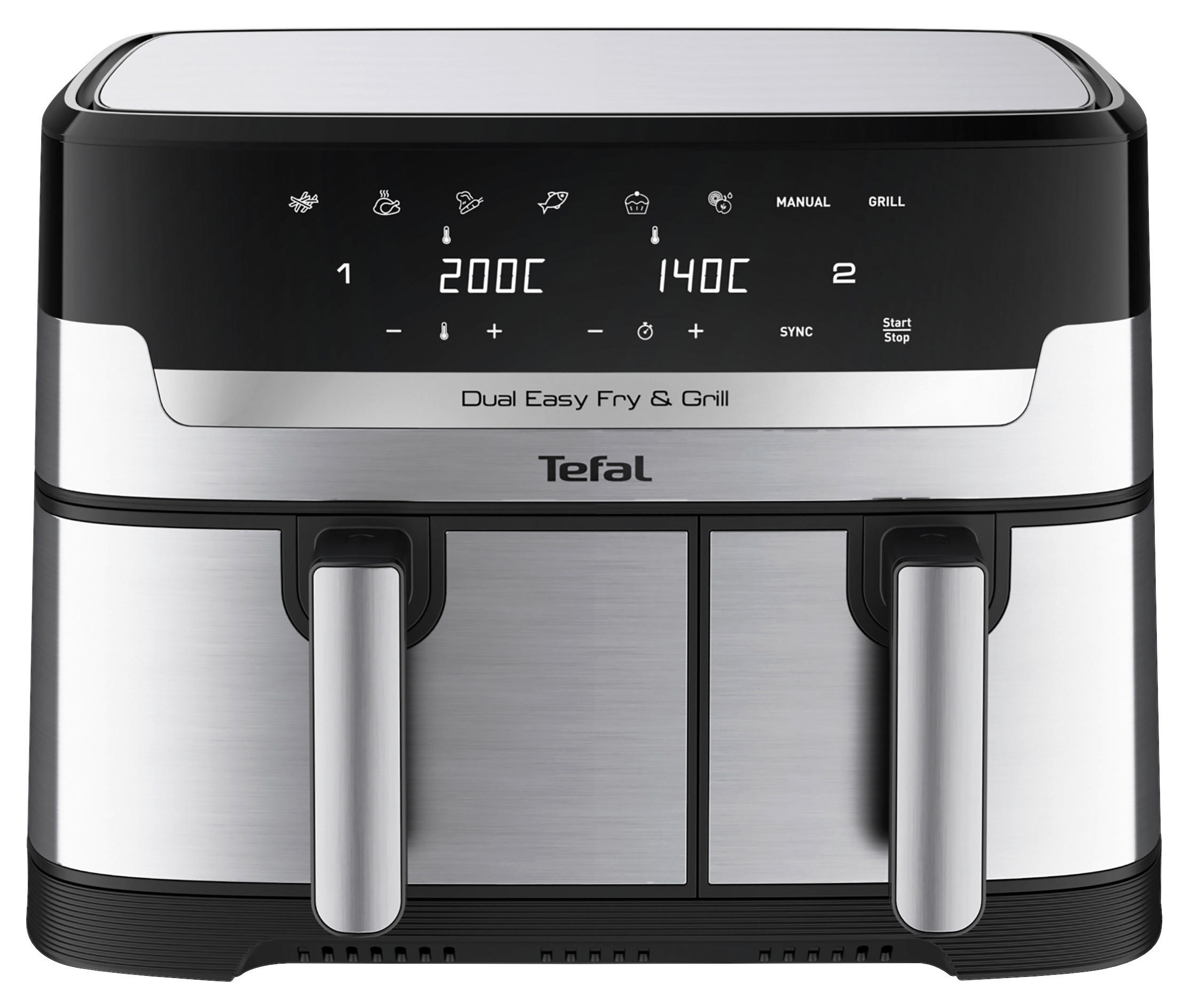 HEIßLUFTFRITTEUSE 8,3 l  - Edelstahlfarben, LIFESTYLE, Metall (41,8/40,2/30,5cm) - Tefal