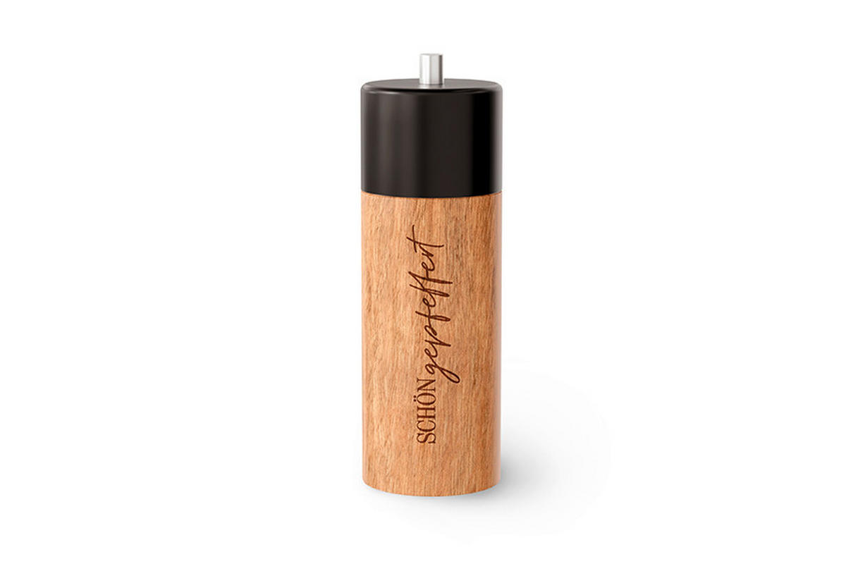SALZ- ODER PFEFFERMÜHLE  - Basics, Holz/Keramik (5,5/16,9/5,5cm)