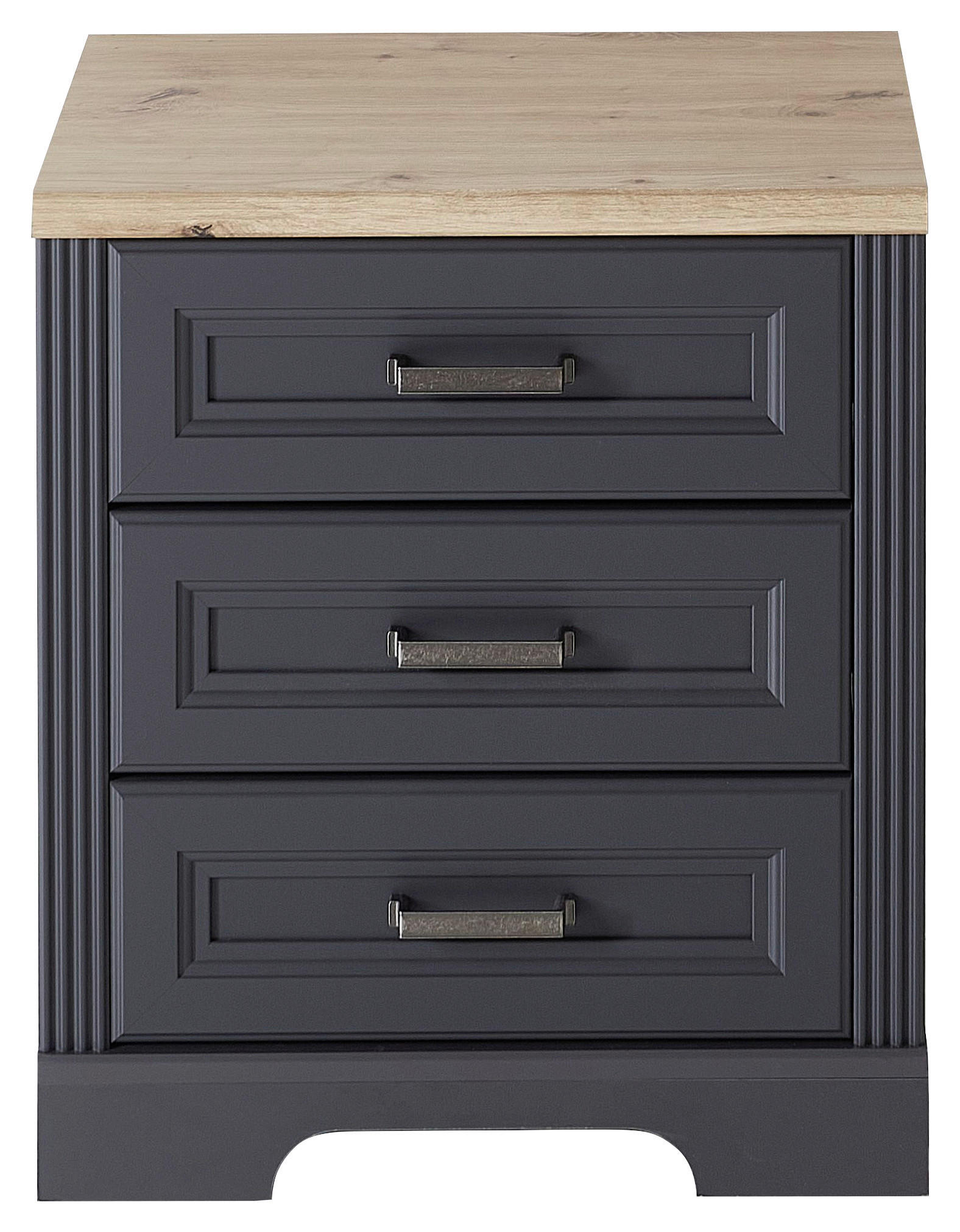 ROLLCONTAINER 54/62/39 cm  - Graphitfarben/Eiche Artisan, KONVENTIONELL, Holzwerkstoff/Metall (54/62/39cm) - Carryhome