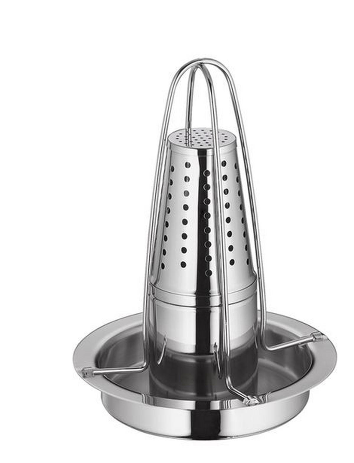 HÄHNCHENBRÄTER - Edelstahlfarben, Basics, Metall (17,8/22,9cm) - KÜCHENPROFI