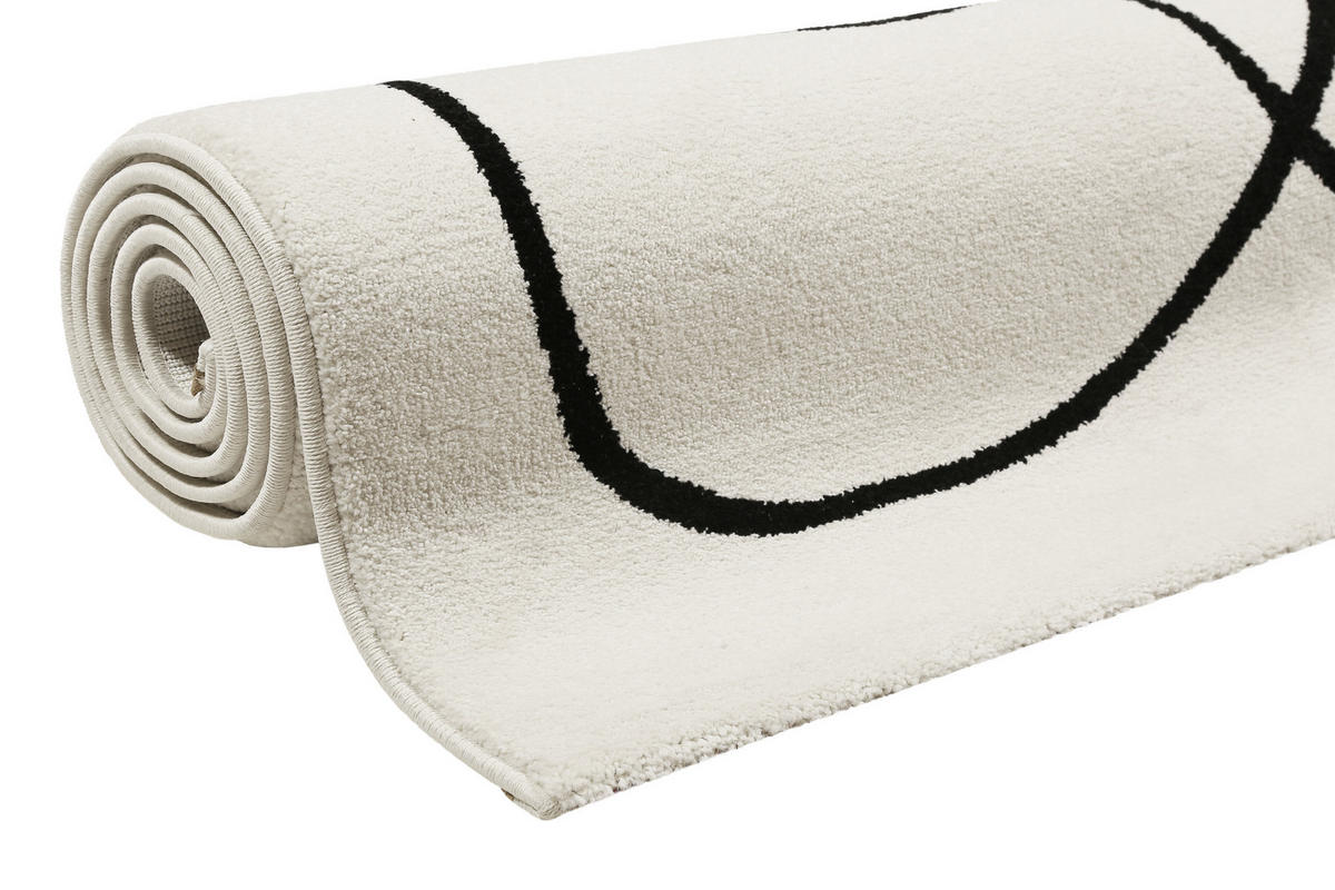 WEBTEPPICH 133/200 cm Artist Schwarz, Weiß  - Schwarz/Weiß, Design, Textil (133/200cm) - Esprit